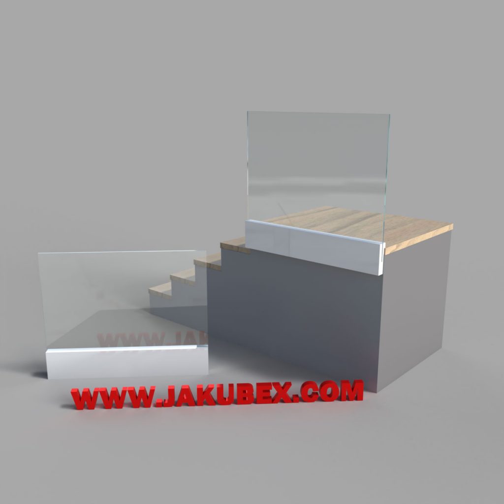 Balustrada szklana montaż liniowy